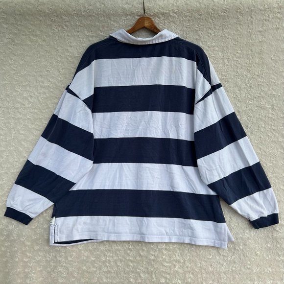 Walt‎ Disney World Tigger Men's Polo White Blue Striped Size XL - Picture 5 of 5